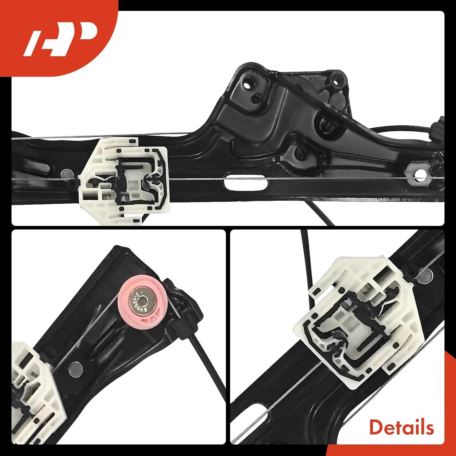 A-Premium Front Left Driver Side Electric Power Window Regulator Without Motor Compatible with Mini F55 Series Cooper 2015-2023