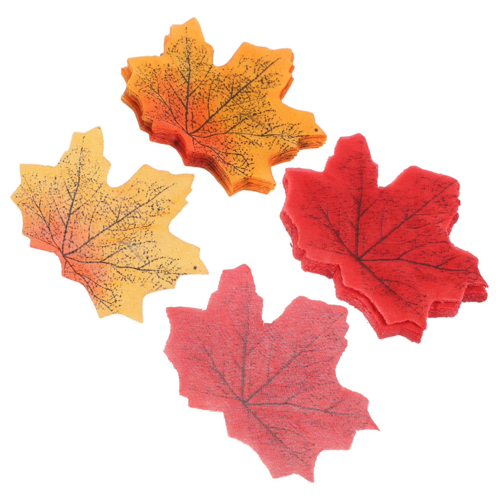 PRETYZOOM 3 Set Foglie Di Acero Matrimonio A Tema Autunnale Foglie Autunnali Ghirlanda Di Foglie Di Acero Artificiale Foglia Di Ringraziamento Autunno Assortito Panno Di Seta 500 Pezzi*3