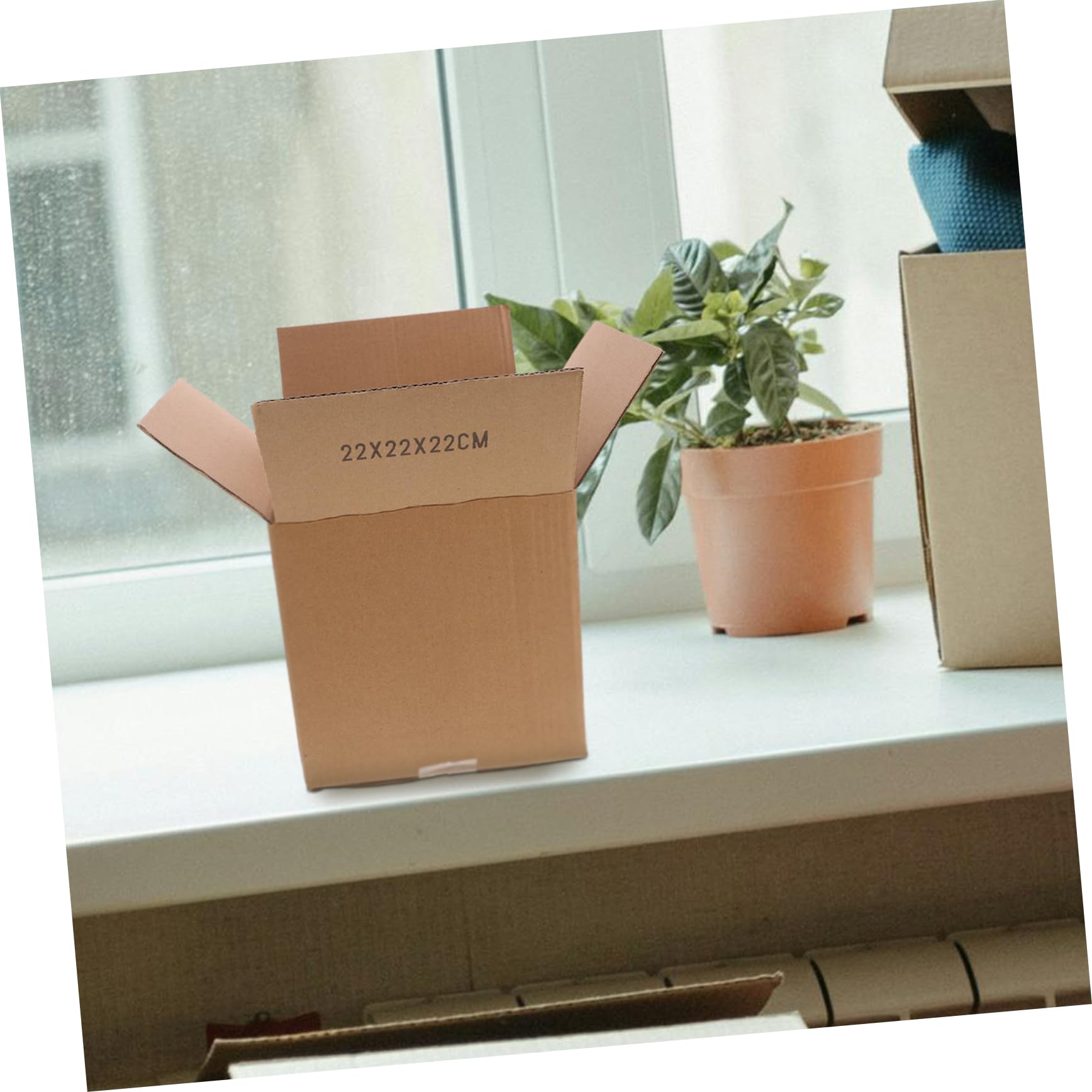 jojofuny 5pièces Cartons Emballage Moyens Carrés Boîtes de Déménagement Résistantes Cartons Expédition pour Loisirs Créatifs