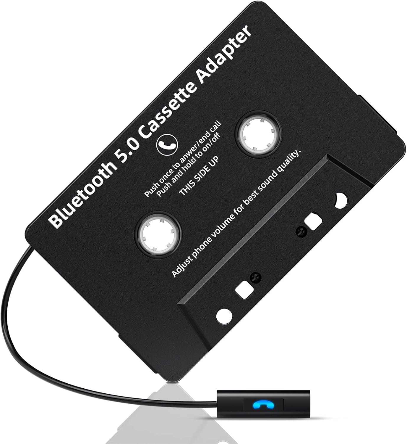 Car Bluetooth Cassette Reciver, Tape Player BT 5.0 Cassette Aux Adapter with Hands-Free