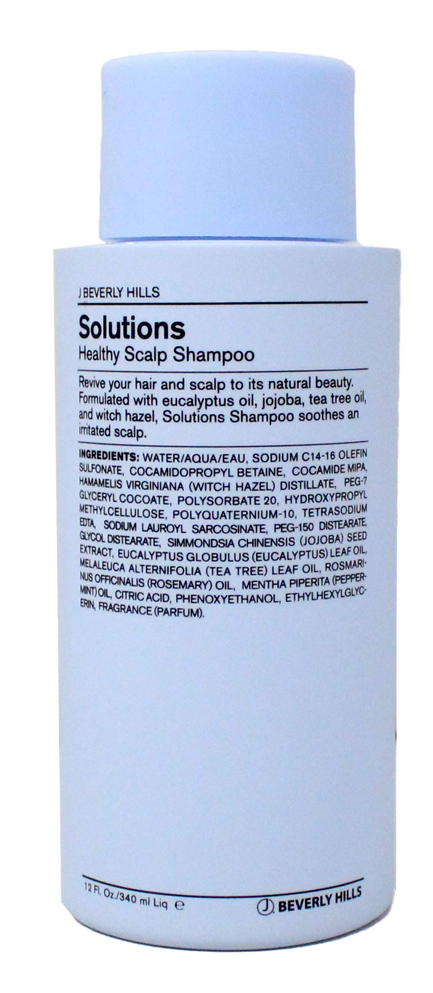 J Beverly Hills Blue Solutions Healthy Scalp Shampoo with Tea Tree for Build-Up Control, 12 Oz