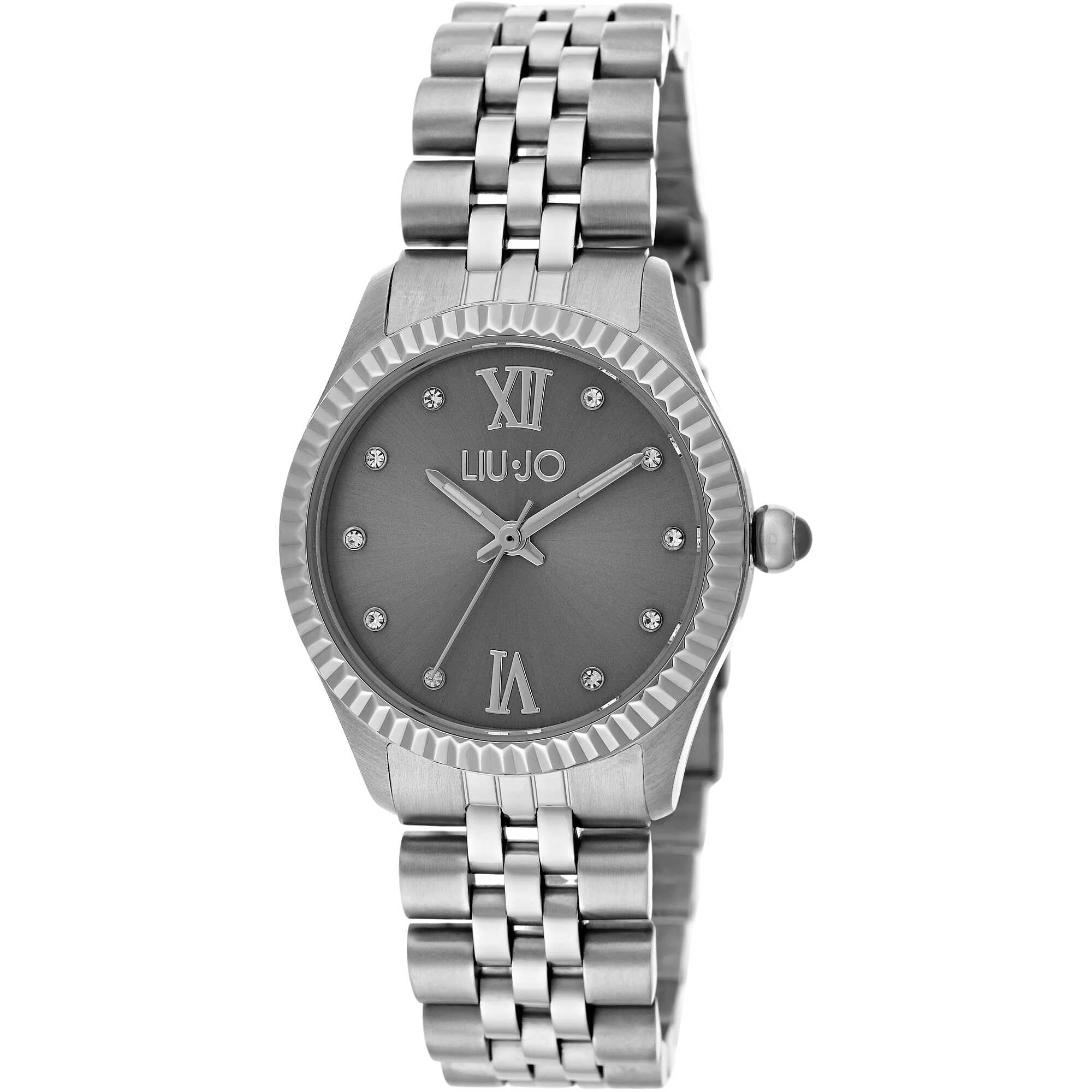 Liu Jo TLJ1134 Women's Analogue Quartz Watch with Stainless Steel Strap, Silver-Grey, Bracelet