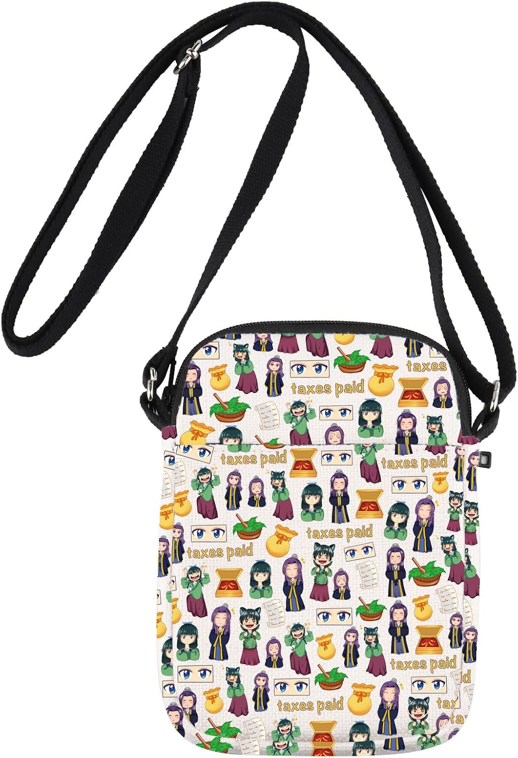 JNIAP Anime Manga Crossbody Bag Manga Lover Gift Anime Diary Shoulder Bag Tax Evasion Taxes Paid Gifts