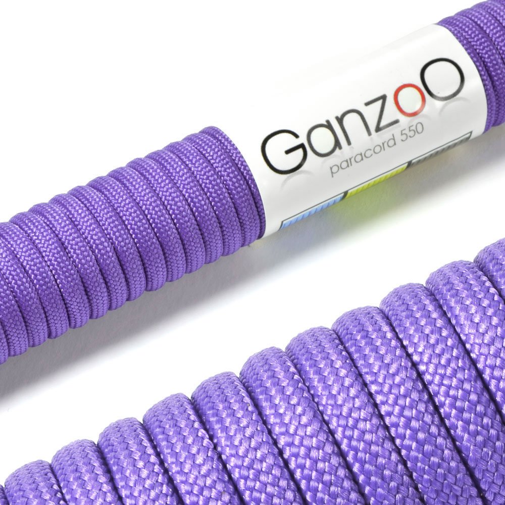 Ganzoo Paracord 550 Tipo 3, Cuerda 4 mm 100 m con 7 hebras Interiores, Funda poliéster/Nylon, para Outdoor Camping Supervivencia, rutas de Trekking, asegurar Tienda, Collar y Correa Perro, Oliva — view 20