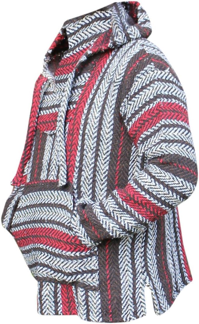 Del Mex Deluxe Mexican Baja Hoodie Sweatshirt Pullover Jerga Surf Poncho Drug Rug - Image 2