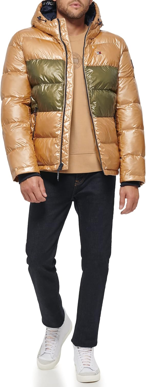 Tommy Hilfiger Mens Hooded Puffer Jacket (Standard and Big & Tall) - Image 3