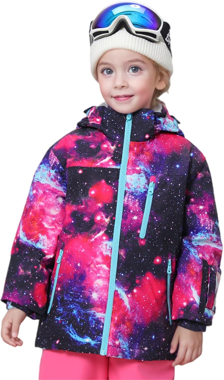 BGX Kids Girls Waterproof Ski Snow Jacket Windproof Winter Jacket Coats Outdoor Snowboarding with Hood