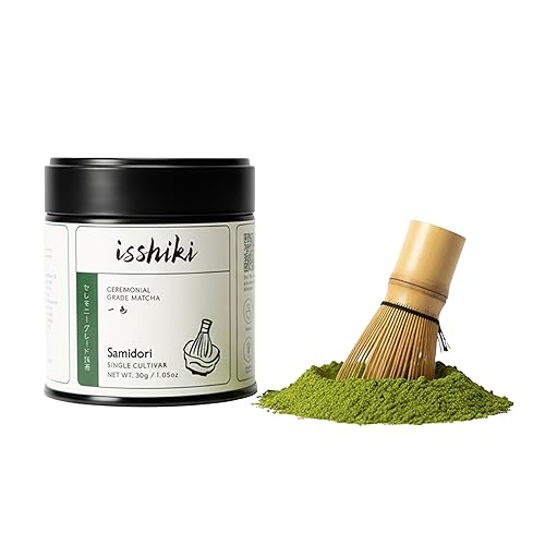 Samidori Matcha en polvo, cultivo único de Uji, té verde premium, 1.06 oz