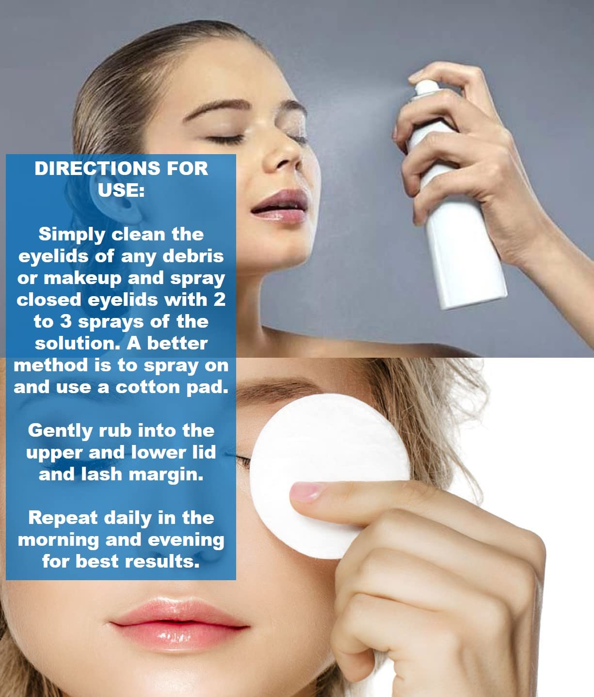 PUREFYEYE (100ml, 3.4oz) Hypochlorous Eyelid Daily Cleanser for Relief from blepharitis, Dry Eye, Skin Irritations, Rosacea, Pink Eye. Gentle, Non-irritating and Hypoallergenic.