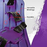 Vista 3 de El original Sledsterz Geospace para niños principiantes tabla de nieve para la diversión invernal en la nieve, con fijaciones ajustables de entrada