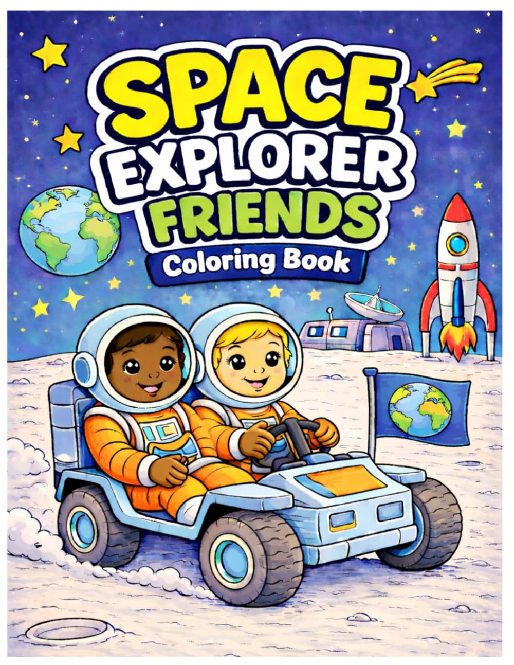 SPACE EXPLORER FRIENDS Coloring Book