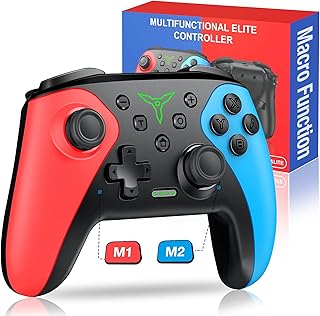 Wireless Switch Controller for Nintendo Switch Controllers, Switch Controllers with a Mouse Touch Feeling on Back Buttons,...
