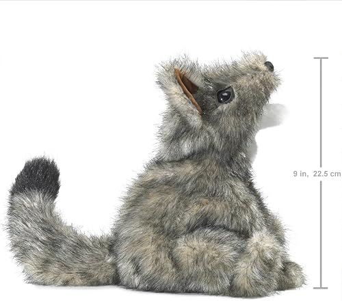 Miniatura 5 de Folkmanis Marioneta pequeña de mano coyote, gris; blanco; negro