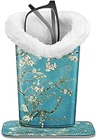 Vista 204 de Fintie Soporte para anteojos forrado de felpa con base magnética, estuche de cuero vegano prémium para lentes