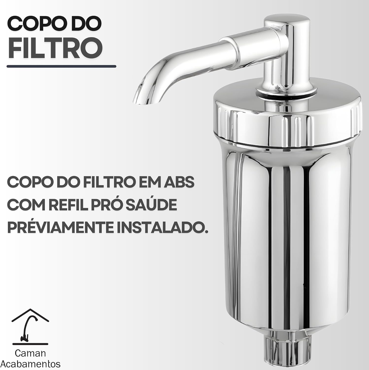 Torneira Bica Móvel Parede Para Cozinha Bica Alta Com Filtro 1/4 De Volta Cromado Torneira Bica Móvel Parede Para Cozinha Bica Alta Com Filtro 1/4 De Volta Cromado