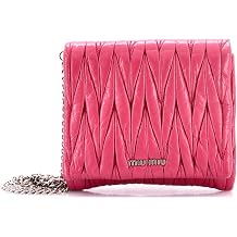 Pre-Loved Flap Crossbody Bag Matelasse Leather Small, Pink