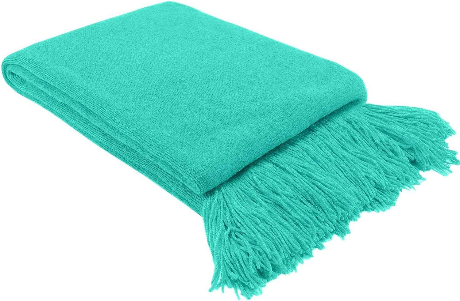 LAGHCAT Throw Blankets with Tassels, Textured Soft Throw Blankets for Couch, Warm Cozy Fluffy Lightweight Knitted Decorative Blanket for Bed Sofa Chair, 50×60 inches