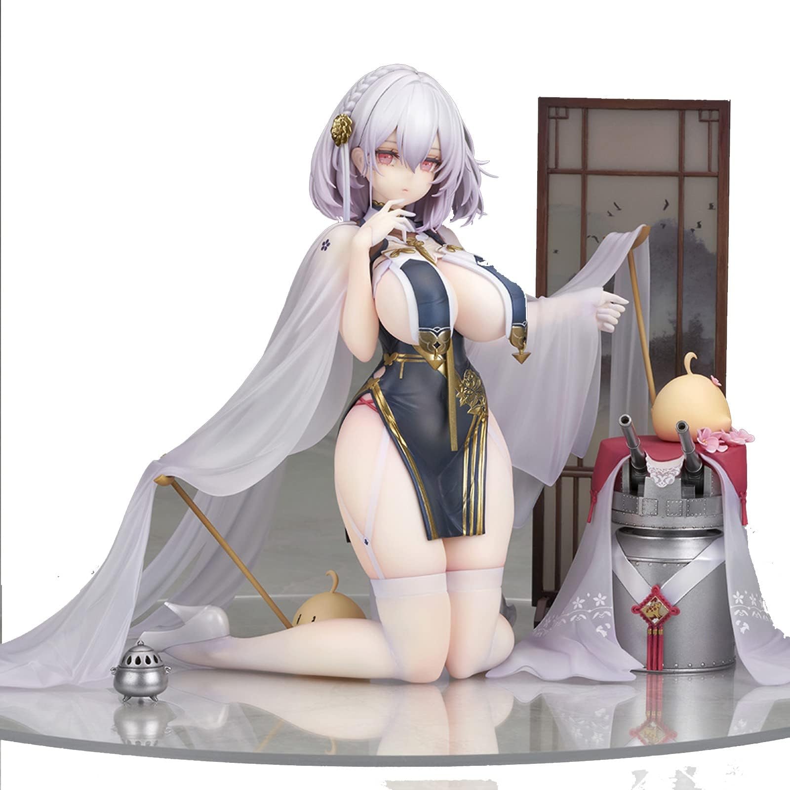 Anime Figure Beautiful Girl Series 1/4 Complete Figure Anime Loli Girl - PVC Statue Anime Collection Deluxe Full Version Bibo Qingyun Hand-Made Decoration Model
