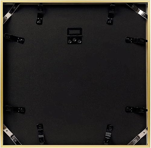 Vista 186 de Frametory - Marco de aluminio de 11 x 14 para fotos de 8 x 10 (en pulgadas), con paspartú marfil, de pared, con gancho de sierra, pestañas Bronce