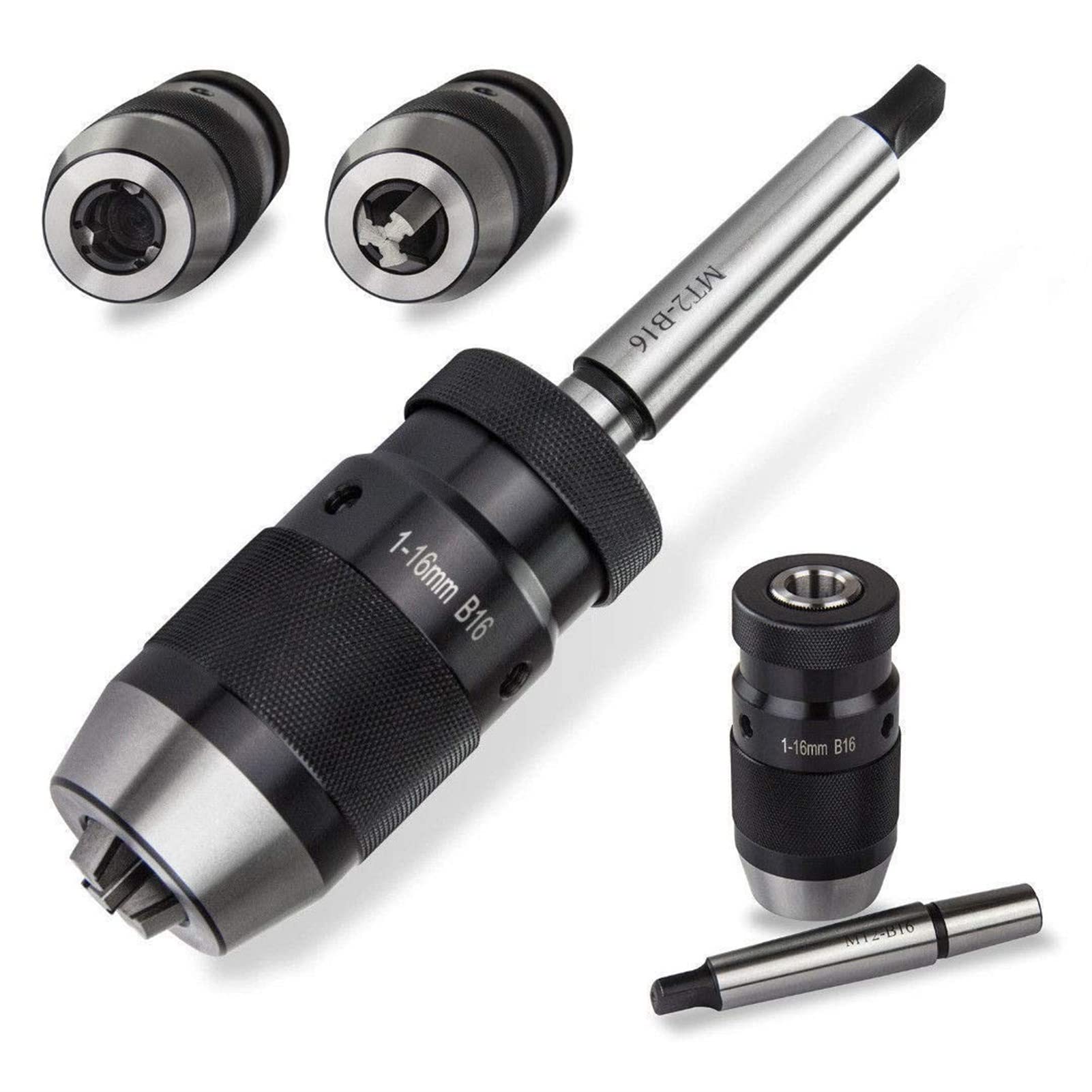 1 zestaw Morse Cone MT1 MT2 MT3 B10 B12 B16 B18 B22 uchwyt wiertarski samozaciskowy uchwyt wiertarski lekki stożkowy maszyna CNC do frezowania CNC (MT2-B22 (5-20 mm)
