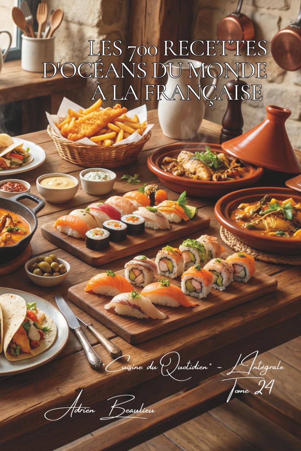 Les 700 Recettes d'Océans du Monde à la Française: Thon, Saumon & Crevettes — les mers du monde dans une cuisine française