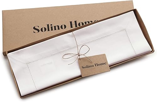 Miniatura 4 de Solino Home Juego de 4 manteles individuales de lino y algodón con vainica, 14 x 19 pulgadas, lavables a máquina, para interiores y exteriores