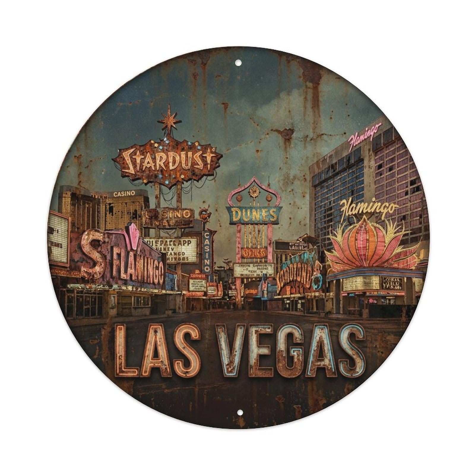 Galvaxio Style Retro Travel Usa Las Vegas Metal Tin Sign