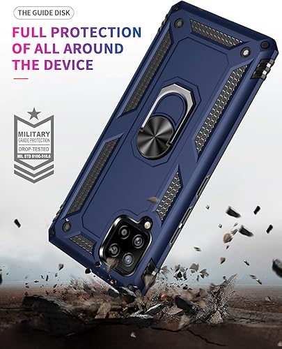 Miniatura 4 de Funda para Samsung A42 5G, Galaxy A42 5G, con protector de pantalla, grado militar 16 pies, funda protectora probada contra caídas con soporte
