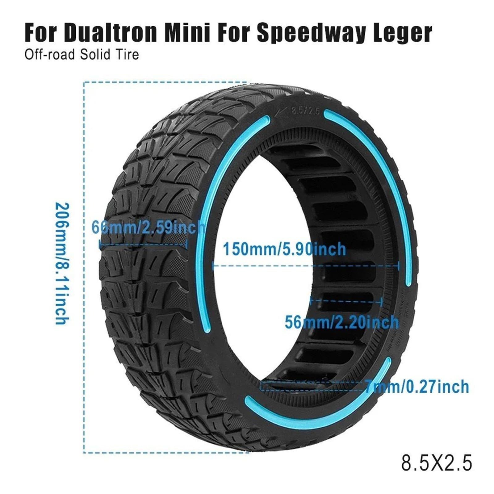 Solidna Opona Do Skutera Elektrycznego,Compatible With Speedway,