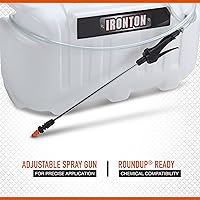 Vista 3 de Ironton Rociador puntual para cuatrimotos, capacidad de 26 galones, 2.1 GPM, 12 V, 60 PSI, altura de pulverización vertical de 17 pies, manguera