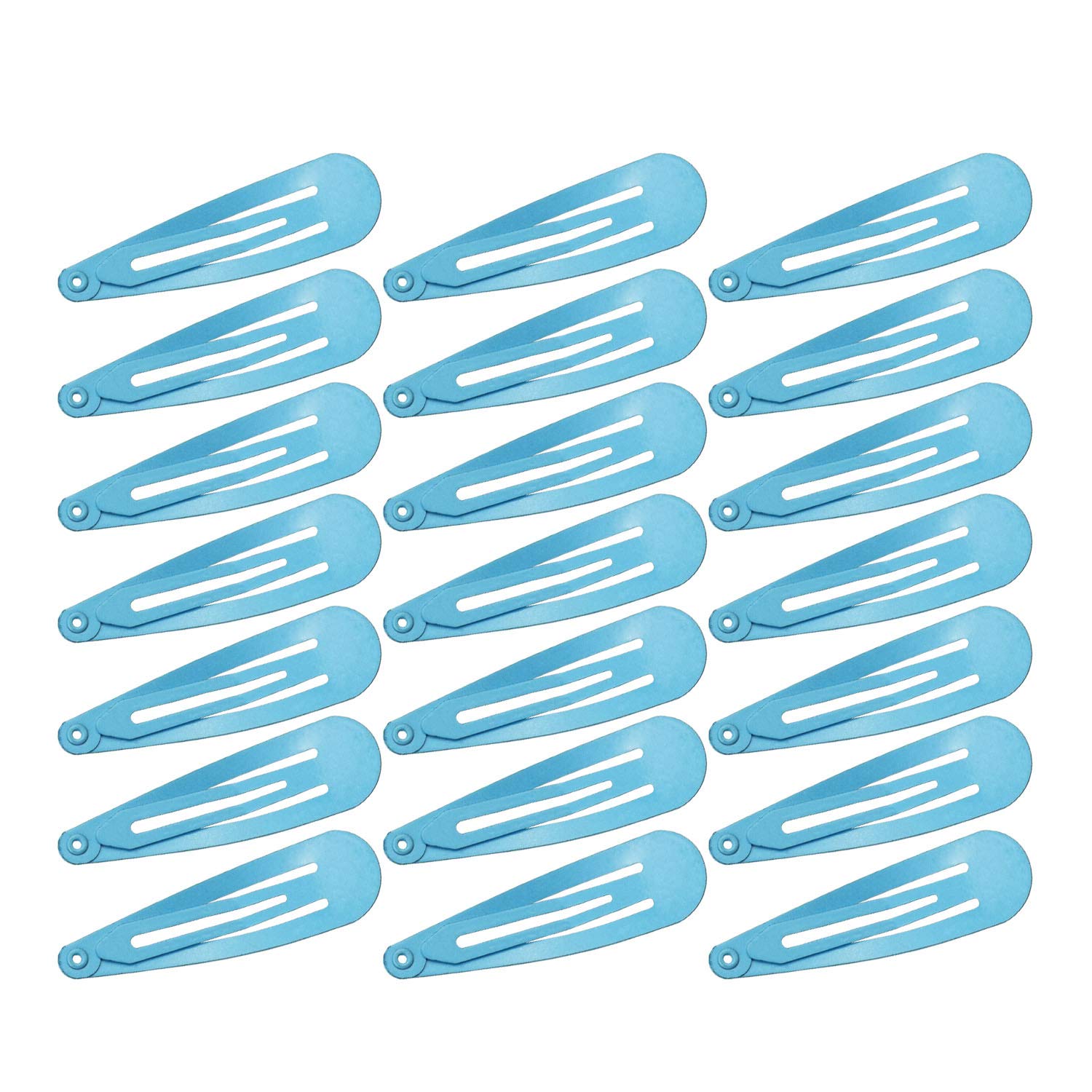 Snap Hair Clips Hair Barrettes, Red, 50 Pack, 50 mm