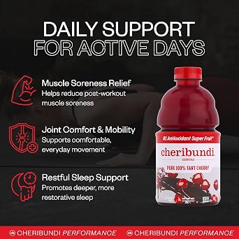 Cheribundi 100% Tart Cherry Juice Pure - Unsweetened - 32 fl oz, 6 Pack