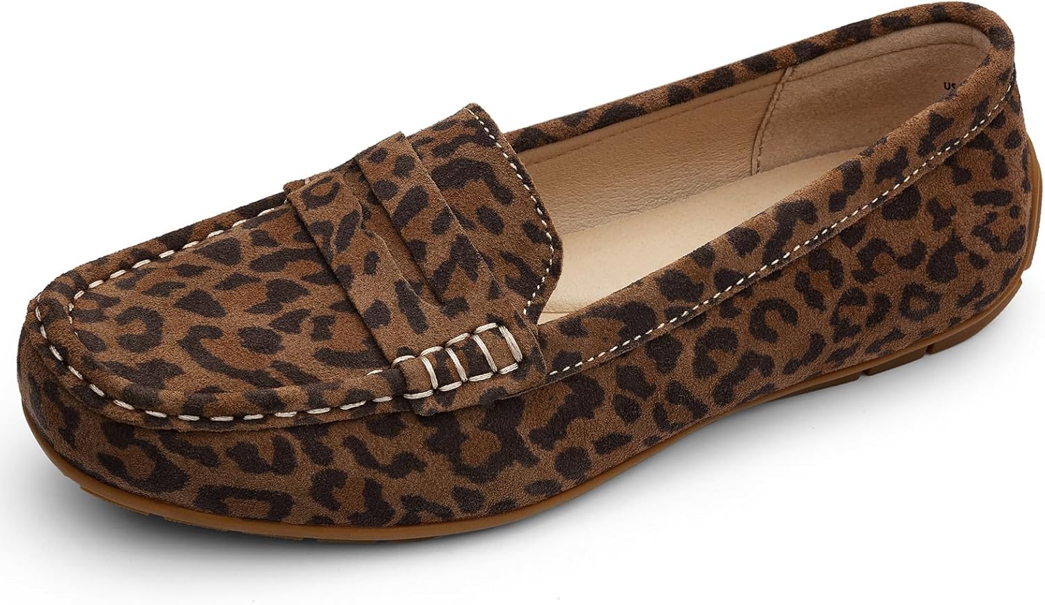 KORDAL Women's Comfortable & Lightweight Suede Leather Penny Loafers Slip-Ons Cute Business Casual Dress Shoes Work Office Flats Everyday Walking Shoes Driving Mocs for Women - Image 3