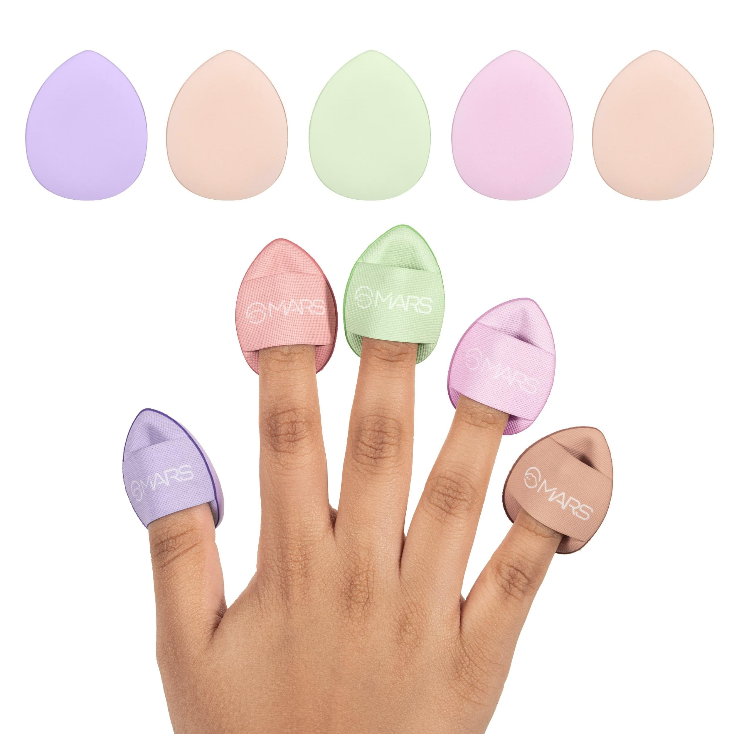 MARS Finger Fits Mini Makeup Puffs for Multipurpose Makeup (Pack of 5) | Precision Blending, Setting & Touch-Ups | For Under Eye, Nose & Detail Areas | Soft, Washable & Reusable-image-8