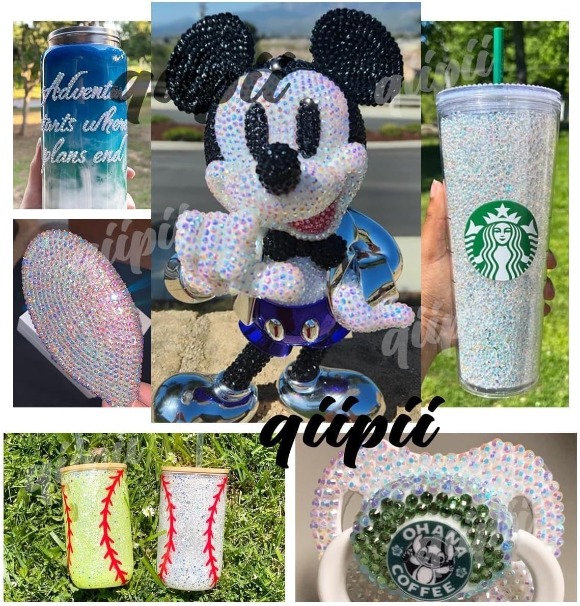 Pure Black Resin Rhinestones for Crafting 3mm 4mm 5mm Mix Solid Black Flatback Jelly Stones Bulk SS10 SS16 SS20 Diamonds Gems for Nails Face Eyes Makeup Tumblers Bottles Crafts Clothes Shoes - Image 6