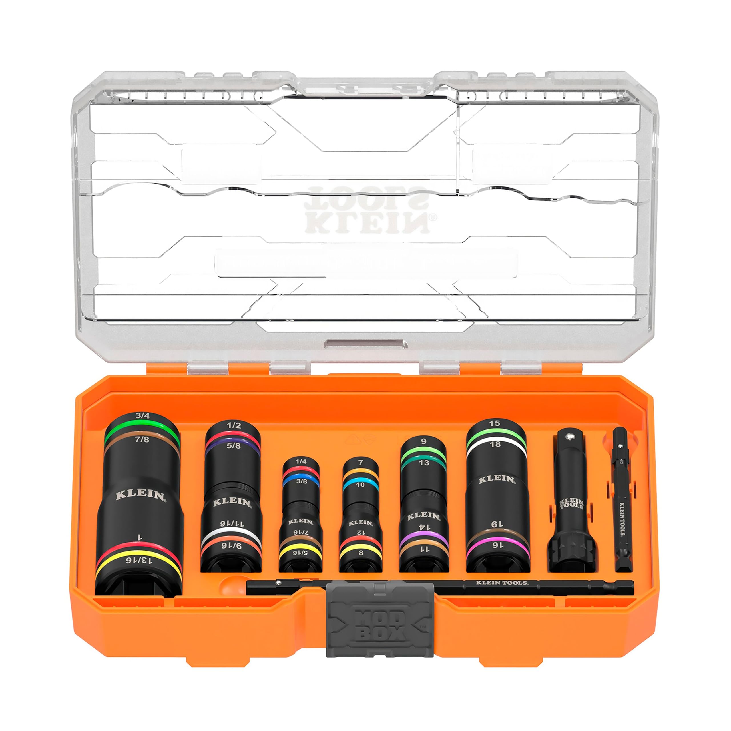 Klein Tools 656QS KNECT Quad Socket, 24 Sizes in 6 Sockets, 4-in-1