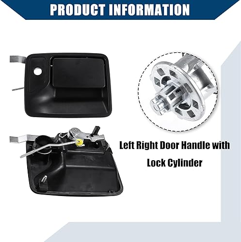 Miniatura 4 de N.º 7C3Z1521990A/7C3Z2522405AA/7C3Z2522405AA / Manija exterior/puerta con interruptor de encendido de cilindro de bloqueo para Ford F150 97-03 para