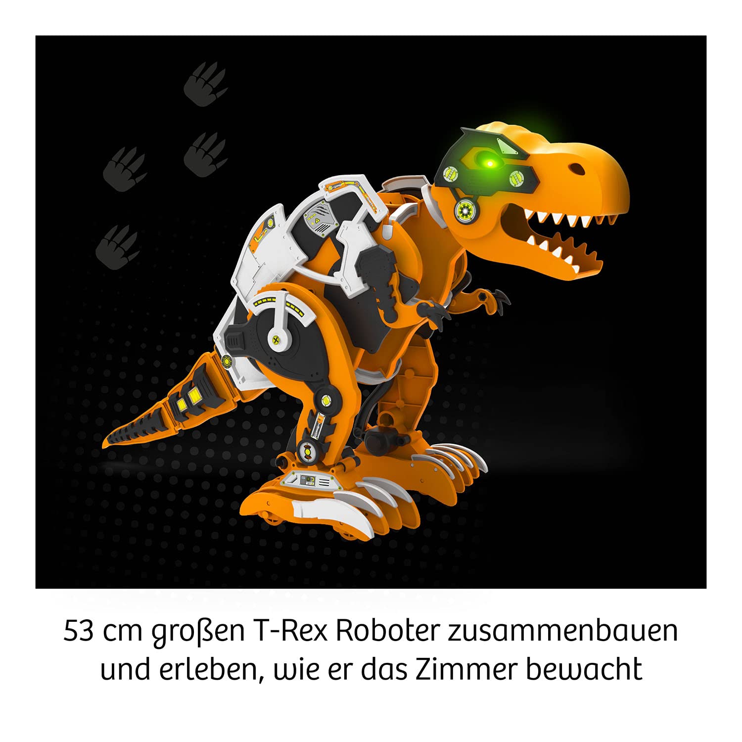 KOSMOS 621155 Rex - Der Dino Bot, Tyrannosaurus Rex, Roboter, Bausatz, Programmieren Lernen für Kinder, Spielzeug für Kinder, Infrarot, Experimentierkasten ab 8-12 Jahre
