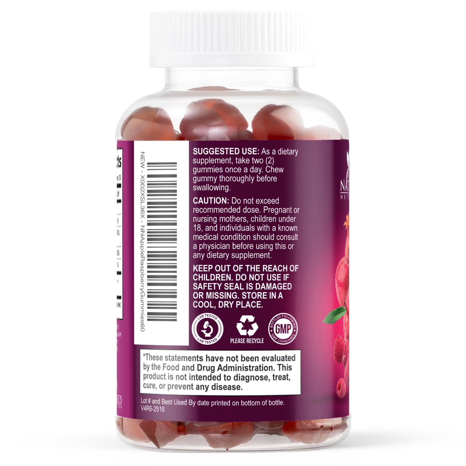 Apple Cider Vinegar Gummies 1000mg - Sugar Free Max Strength ACV Gummy Vitamins Supplement, Advanced Formula, Vitamin B12 Supports Metabolism & Energy - Keto Friendly, Vegan, Gluten Free - 60 Gummies — Amazon image 8