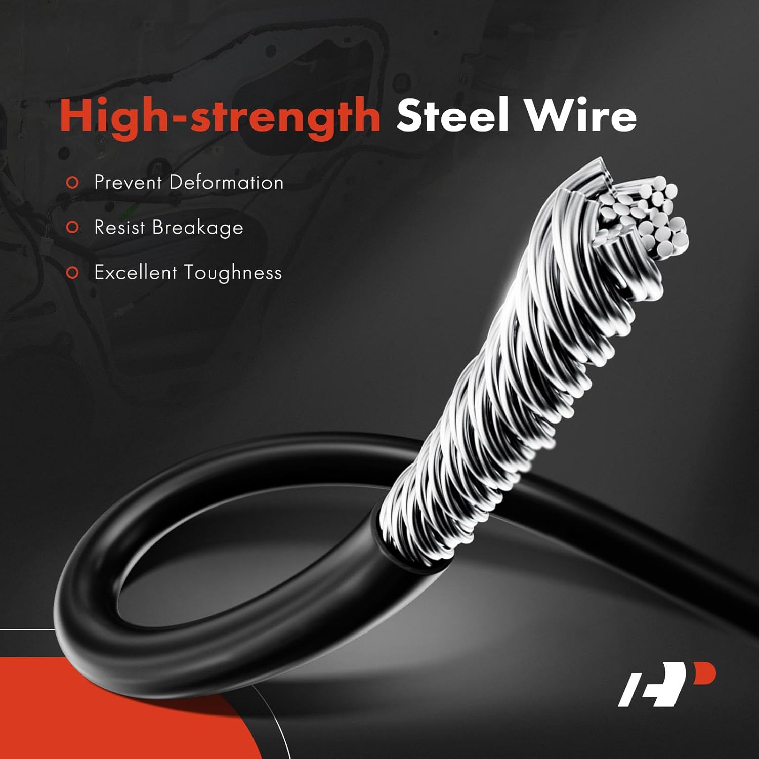 A-Premium 23.11 Inch Door Latch Release Cable Compatible with Chevrolet Tahoe 2008-2009 & GMC Yukon 2008-2009 & Cadillac Escalade 2008-2009, Rear Left or Right