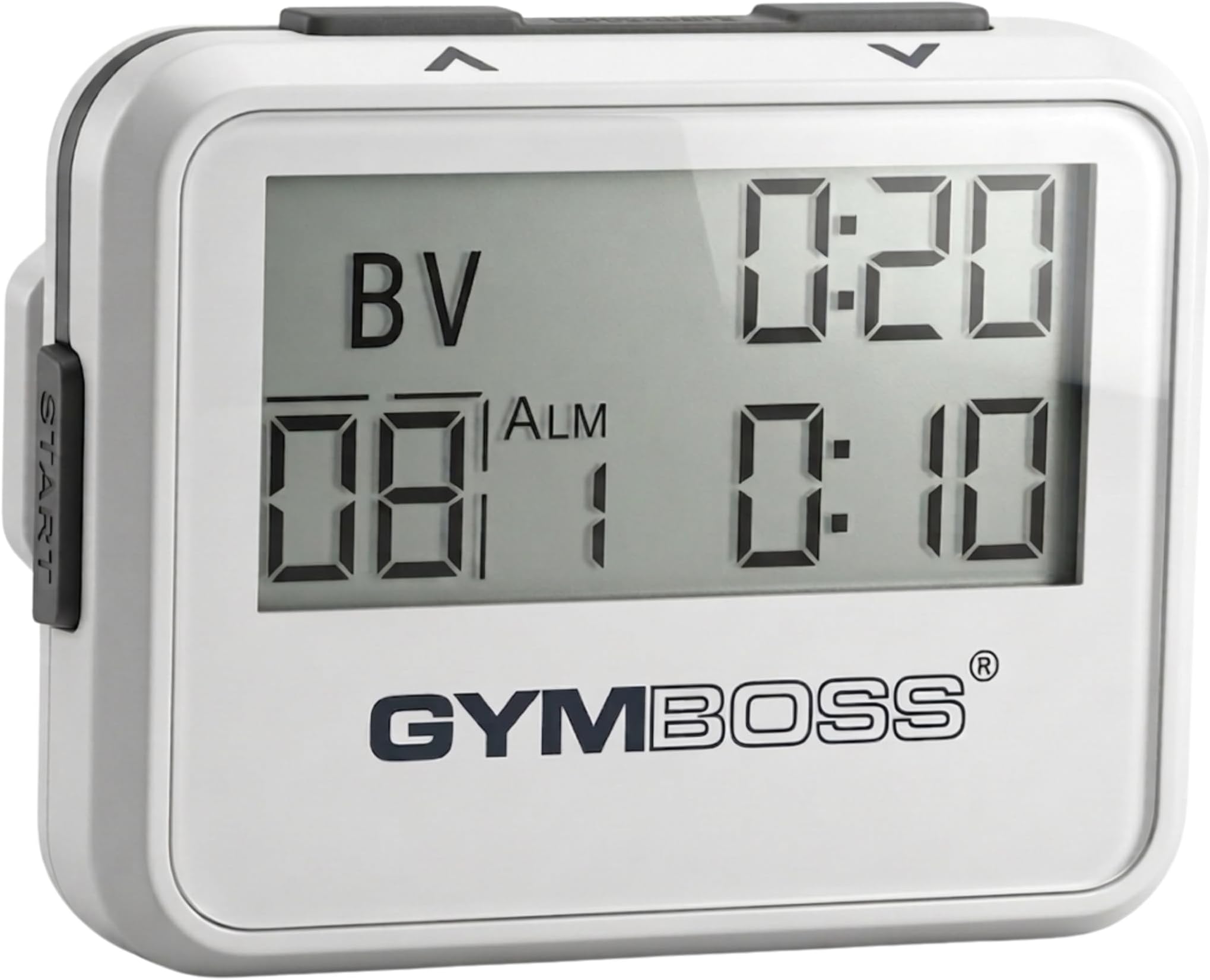 Interval Timer and Stopwatch - White/Gray Gloss