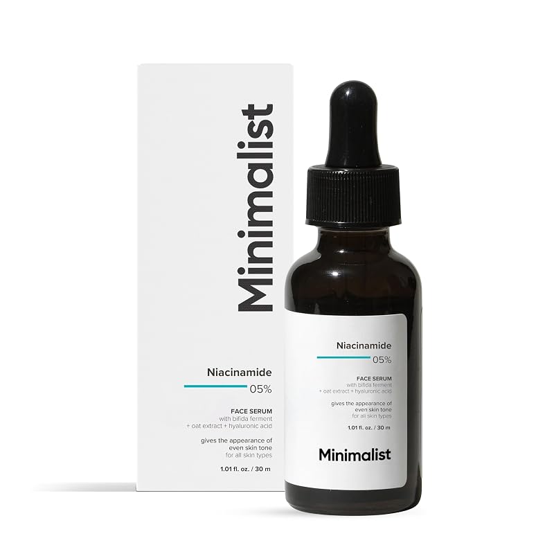 Minimalist Sérum facial com niacinamida 5% e ácido hialurônico, 30 mL
