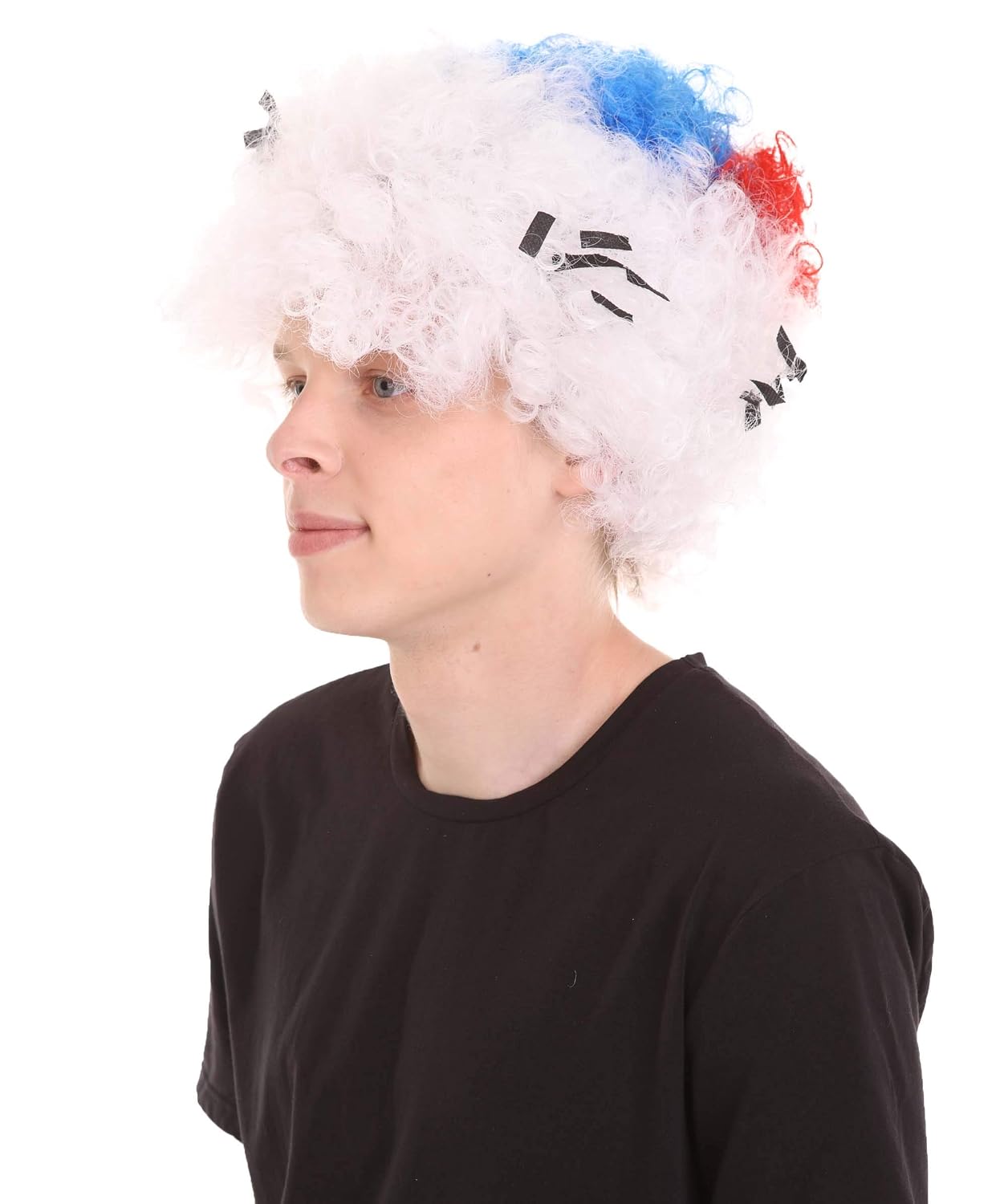Patriotic South Korea Flag Afro Wig