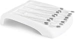 Munchkin Rack de séchage de la bouteille de bébé pliez - Compact Design Folds Flat pour un rangement facile, blanc/gris