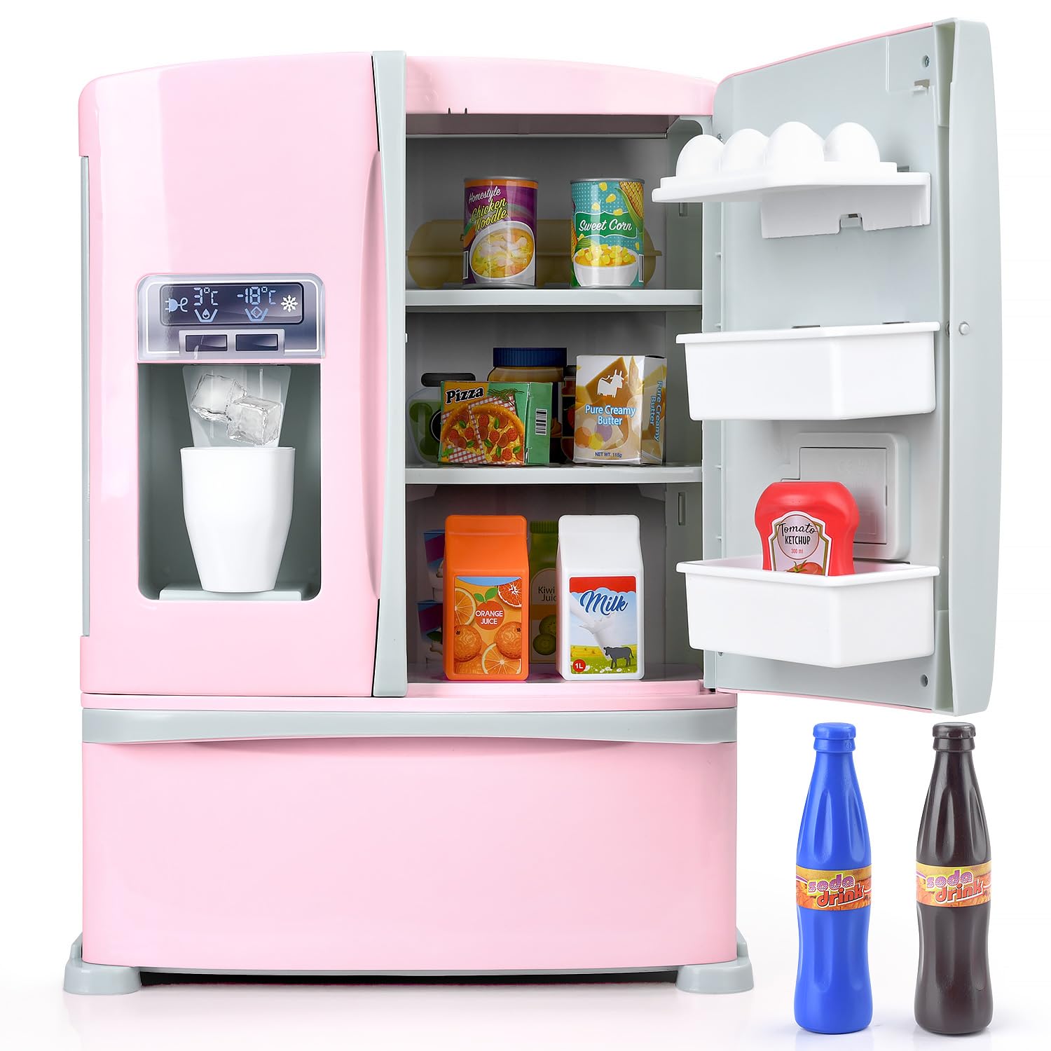 Amazon.co.jp: PLAY 冷蔵庫おもちゃ、ピンク : おもちゃ