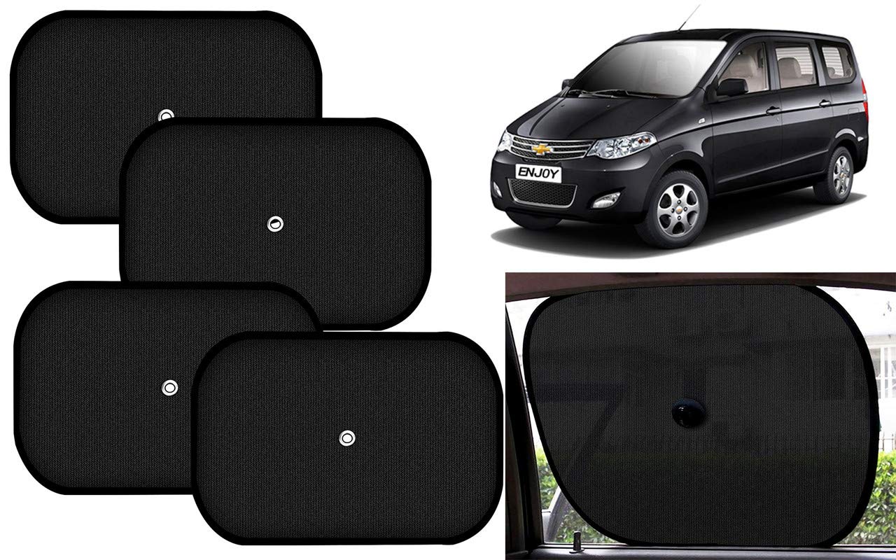 60 GSM Car Side Window Black Chipkoo Sunshade Curtains 4pcs for - Enjoy