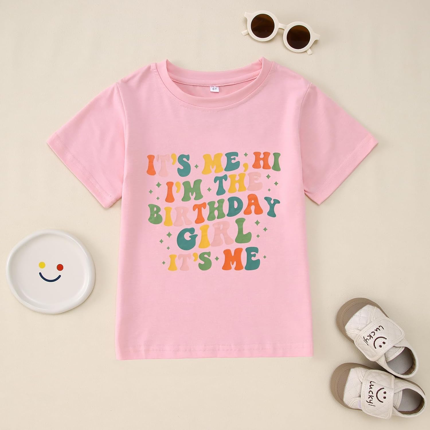 Birthday Girl Shirt Its Me Hi Im The Birthday Girl Its Me Kids Birthday Party Tshirt Girls Bday Outfits Tops 5-12Y - Image 3