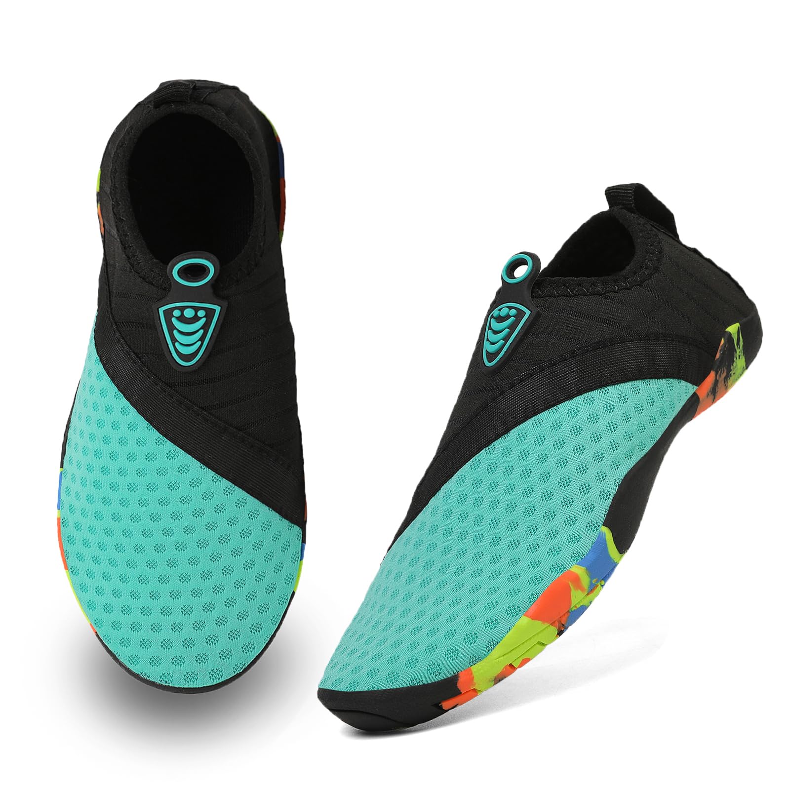 QPT Water Shoes for Toddler Kids Boys Girls Barefoot Aqua Socks Quick-Dry Beach Swim Outdoor Sports Shoes