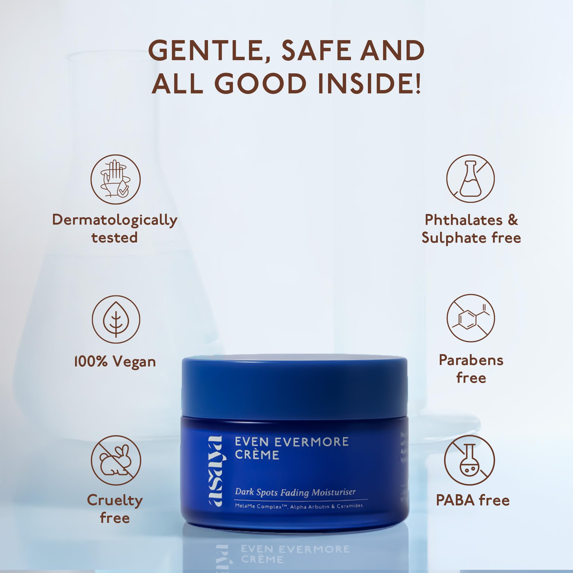 Asaya Ceramides Moisturizer with Alpha Arbutin | Dark Spots & Acne Marks Removal Cream | MelaMe™ Complex for Hyperpigmentation & Even Skin Tone | Barrier Repair & Deep Hydration | Lightweight Non-Greasy & Fast Absorbing | For Face & Neck | Oily Dry & Combination Skin | Men & Women | 50g 2
