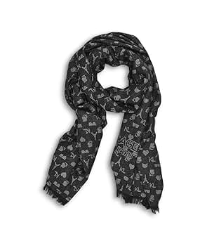 Karl Lagerfeld Paris Women's Accessories Scarf,Black,1SZ at